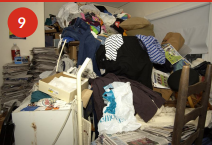 A dangerously cluttered room